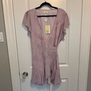 Wilfred Lawn Dress Lavender Print - Sz. XL